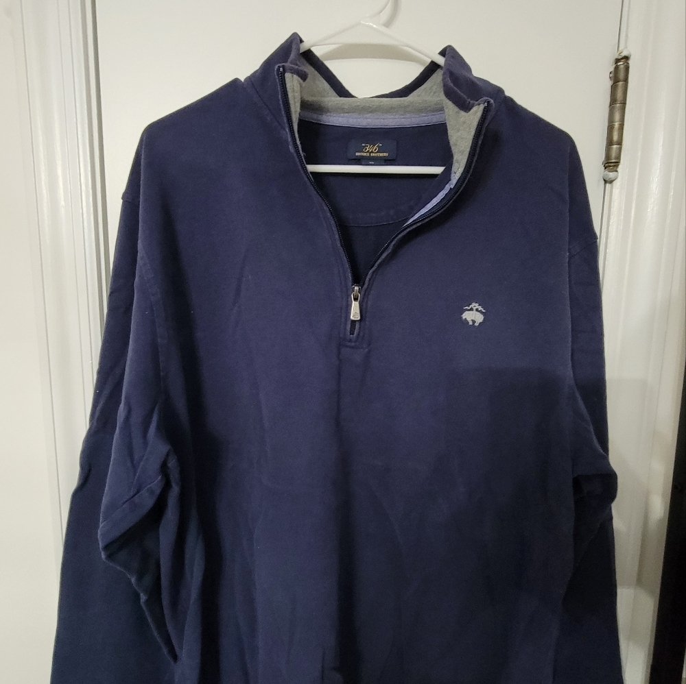 BrooksBrother Mens Half Zip Sweater
